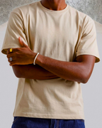 beige basic tee