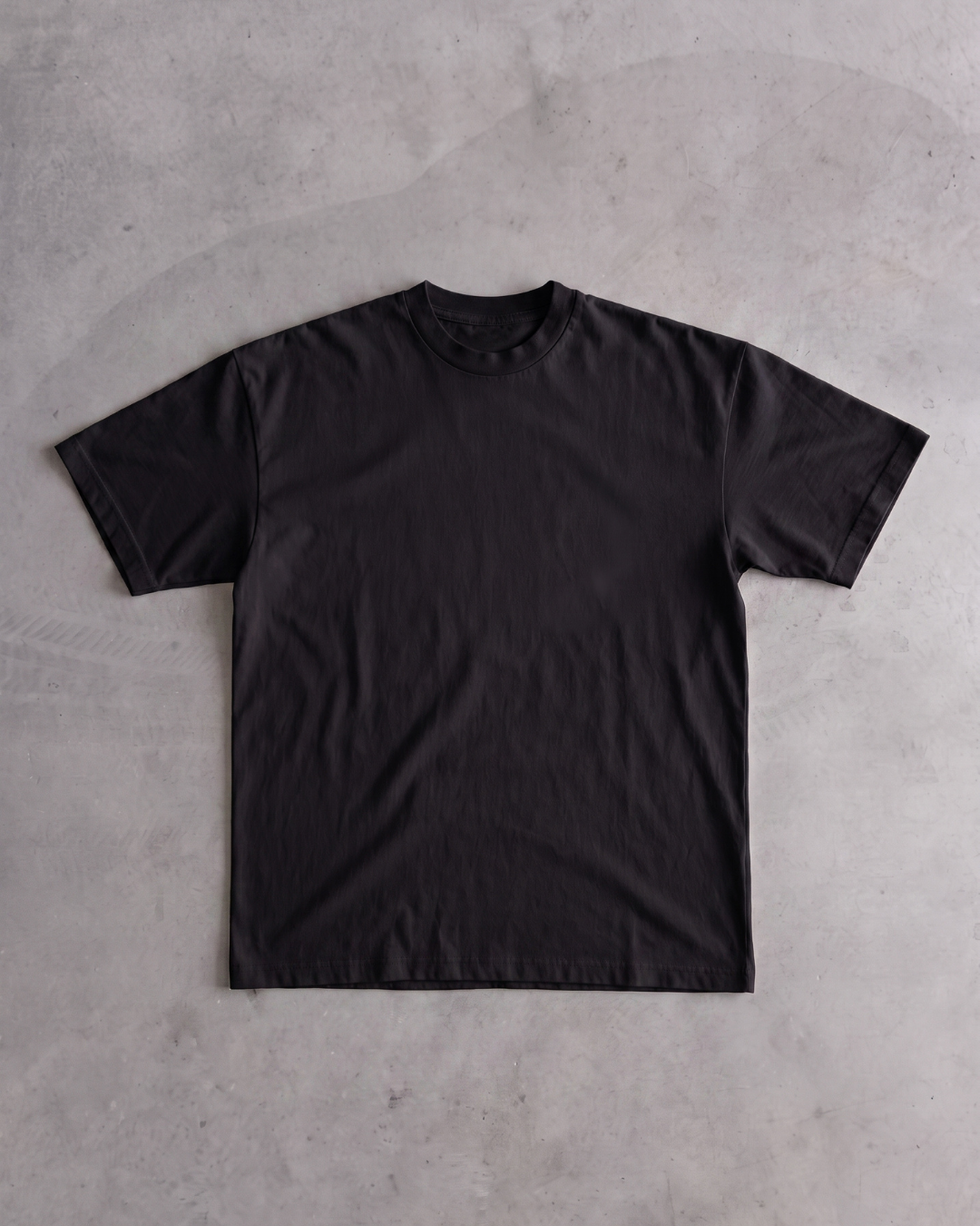black basic tee
